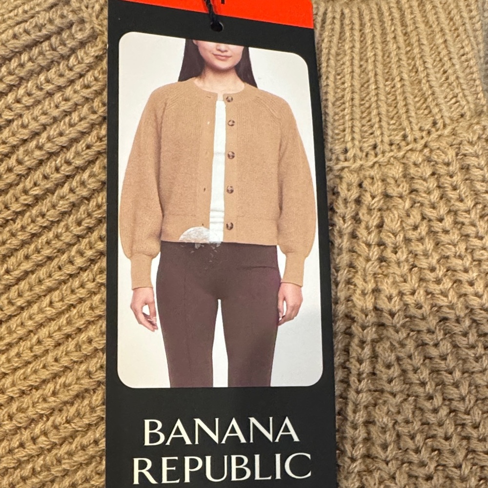 Banana Republic Camel Knit Cardigan